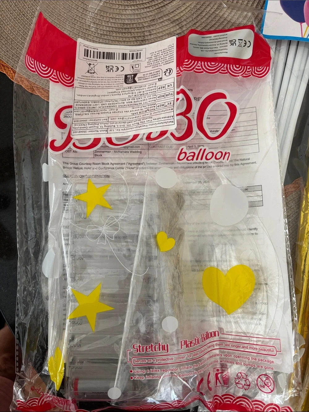 Party Pack Balloons Lighted Balloons Pencils Balloon Sticks